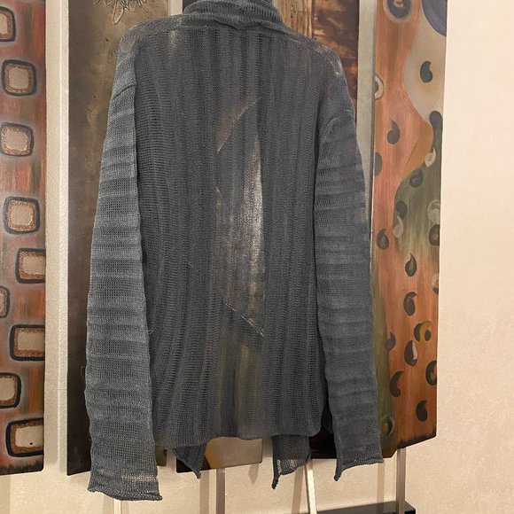 Sarah Pacini Open Knit Cardigan Sweater, Made in Italy, One Size - Picture 2 of 5